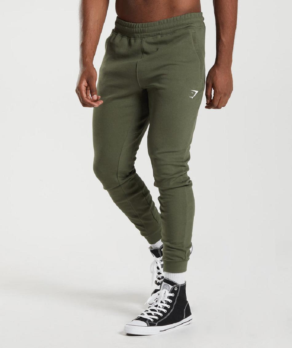 Pantalones Jogger Gymshark React Hombre Verde Oliva | CO 3754BEX